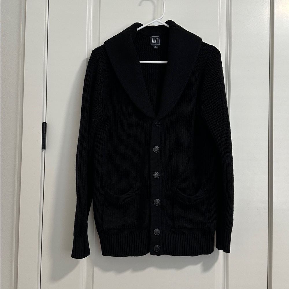 GAP Black Button-Up Cardigan